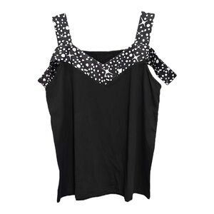 Black and White Cut Out Top